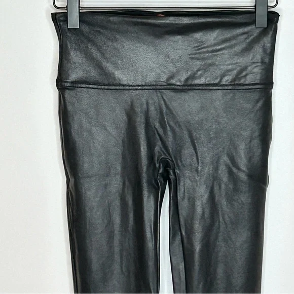 SPANX Faux Leather Leggings Black Size Medium Tall - Picture 4 of 11